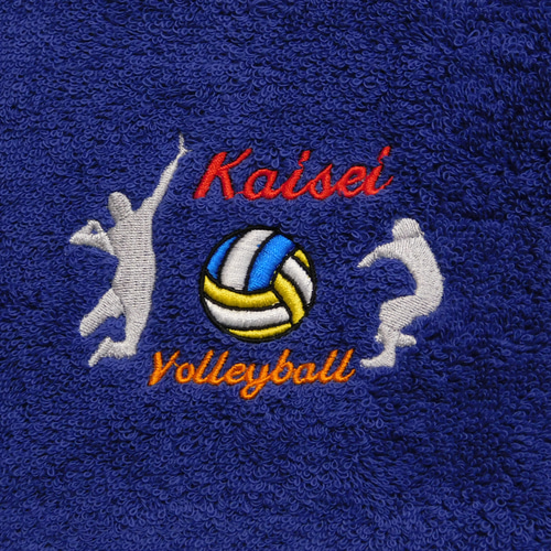 バレーボール　マスコット　ネーム刺繍　24個 Amazon｜バレーボール スポーツ ネーム 刺繍 名入れ フェイスタオル