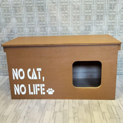 《受注生産C20》キャットハウス ハンドメイド リメイク 野良猫 保護猫 1枚目の画像