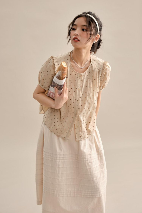 クリーム色のハーフスカート|Sora-935 18枚目の画像
