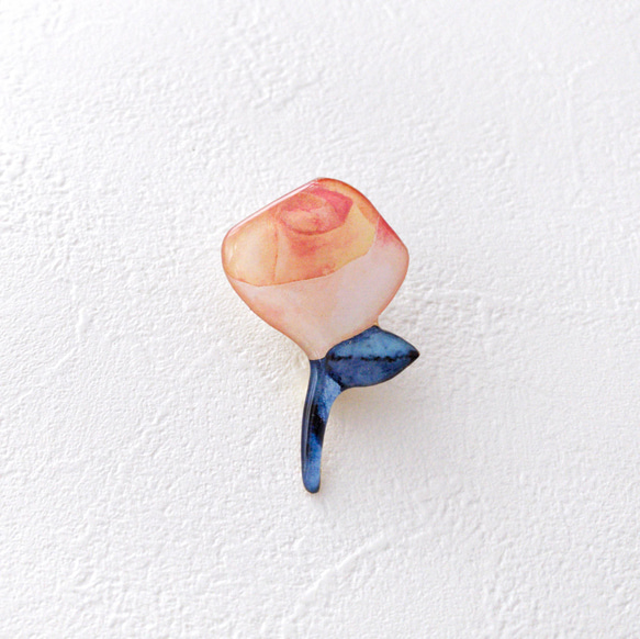 薔薇のブローチ(ピンク/イエロー) 6枚目の画像