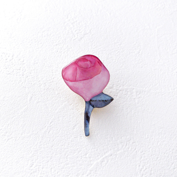 薔薇のブローチ(ピンク/イエロー) 5枚目の画像