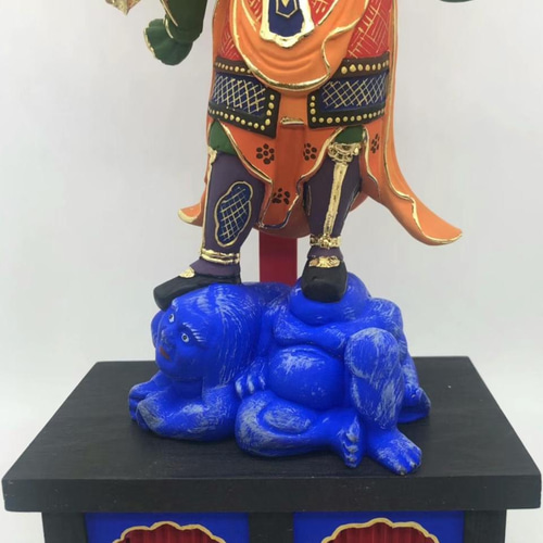 仏教美術　お地蔵さん　仏像　木彫　置物　インテリア　工芸品　美術品　A3079 木彫り 仏像 虚空蔵菩薩 座像 仏教美術 置物 フィギュア 虚空蔵