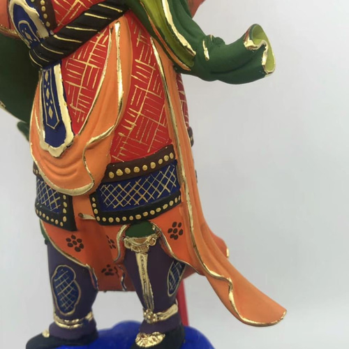 仏教美術　木彫　金彩彩色　仏像　置物　C　8624 Amazon.co.jp: 極小仏 准胝観音 10.3cm（木製：ツゲ 金泥仕上