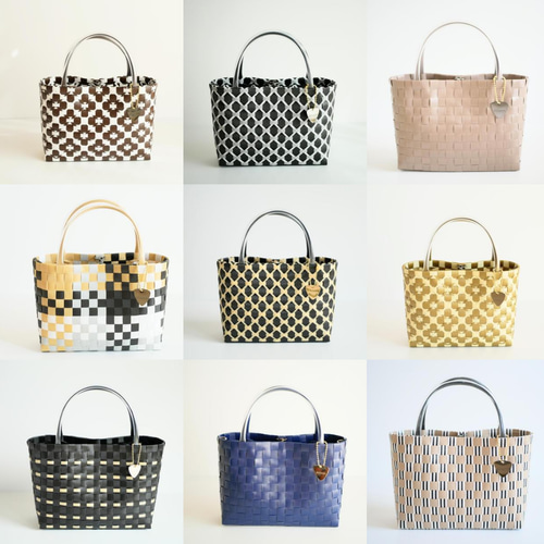 ♡２回のみ使用♡WOVEN チェック柄 かごバッグ お盆限定値下げ】WOVEN チェック柄 かごバッグ - メルカリ