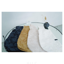 01花刺繡ノットバッグ・ピンク|日本の刺繡ノットバッグ（アプリコットピンク/ 4色） 6枚目の画像
