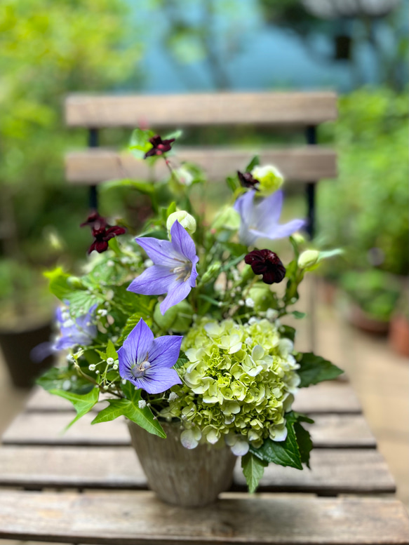 季節の生花ギフトアレンジメントA 2枚目の画像