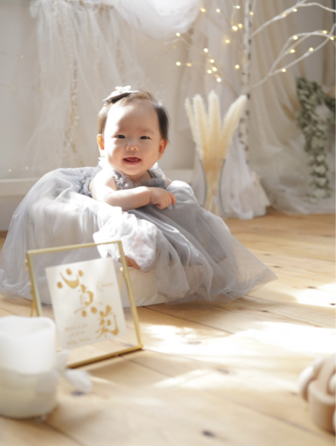 命名書 ★ゴールド命名書★ インテリア書　ましかく命名書