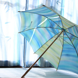 晴雨兼用日傘『空と乾杯する日』（着物にも洋服にも） 12枚目の画像