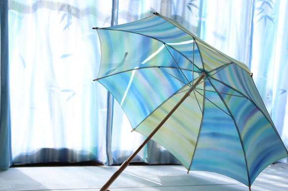 晴天和雨天的陽傘“與天空敬酒的日子”（和服和衣服都適用） 第12張的照片