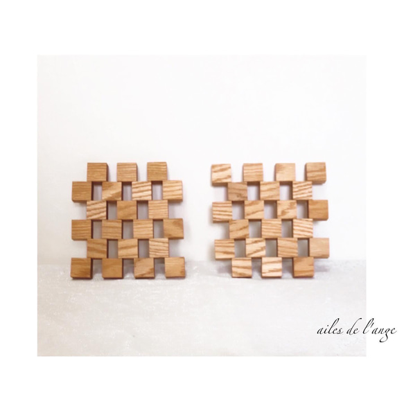 no.832 - wood potmat 2枚目の画像