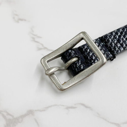M.U.L. リザードスクラッチ型押しブレスレット LIZARD SKIN 1ROW HEX WRISTBAND - Modern Pirates Online Store