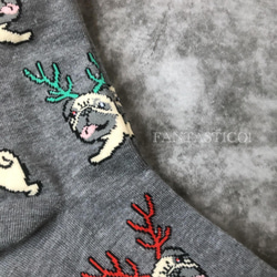 フレンチブルドッグ柄靴下❤️メンズスケーターソックス ポップアート グラフィック ギフトプレゼント クリスマス 6枚目の画像