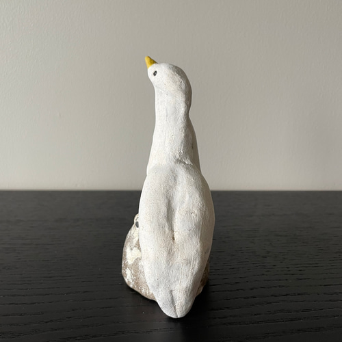 黄瀬戸人物オブジェ 在印 高さ59.3cm 奉納鉄紺糸沢瀉（ほうのうてつこんおもだか） 鎧平飾り【GG-079