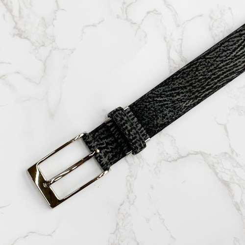 日本製 シャーク ベルト サメ革 エキゾチックレザー 小物