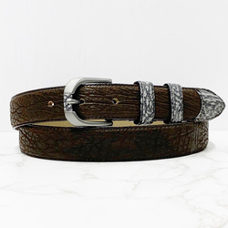 日本製 シャーク 上質 ベルト サメ革 エキゾチックレザー その他