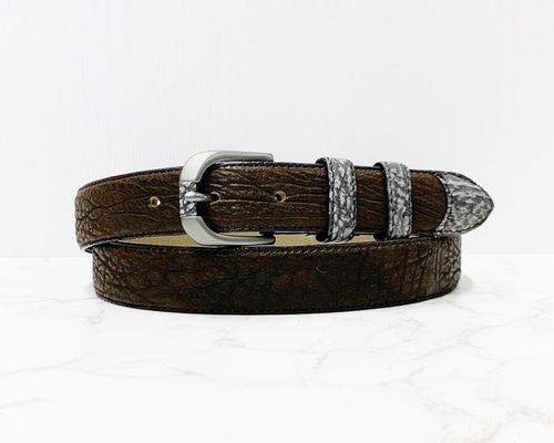 u*e様 CHARMS魚彫刻 レザー フィッシングベルト CHARMS魚彫刻 レザー フィッシングベルト