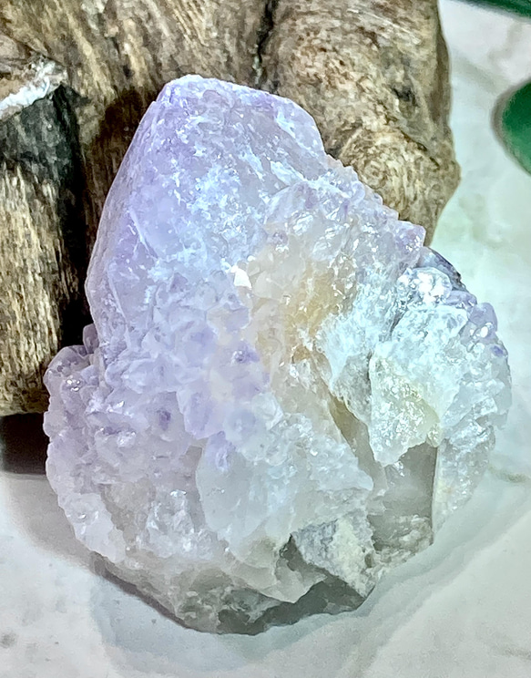 虹入り˚✧₊⁎ カクタスアメジスト サボテン水晶 ラフストーン