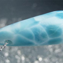 イルカのいる海  naked202 ラリマー  ペンダント simple【送料無料】いるか ドルフィン 7枚目の画像
