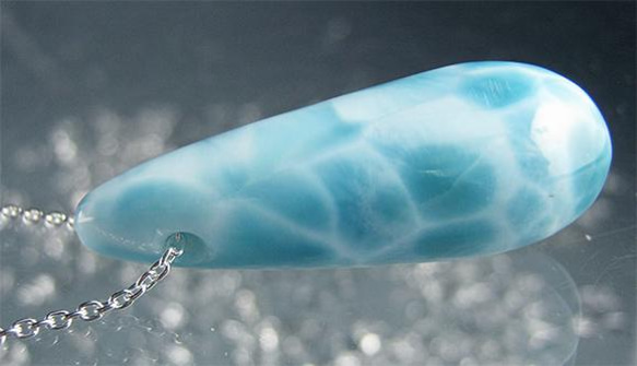 イルカのいる海  naked202 ラリマー  ペンダント simple【送料無料】いるか ドルフィン 7枚目の画像