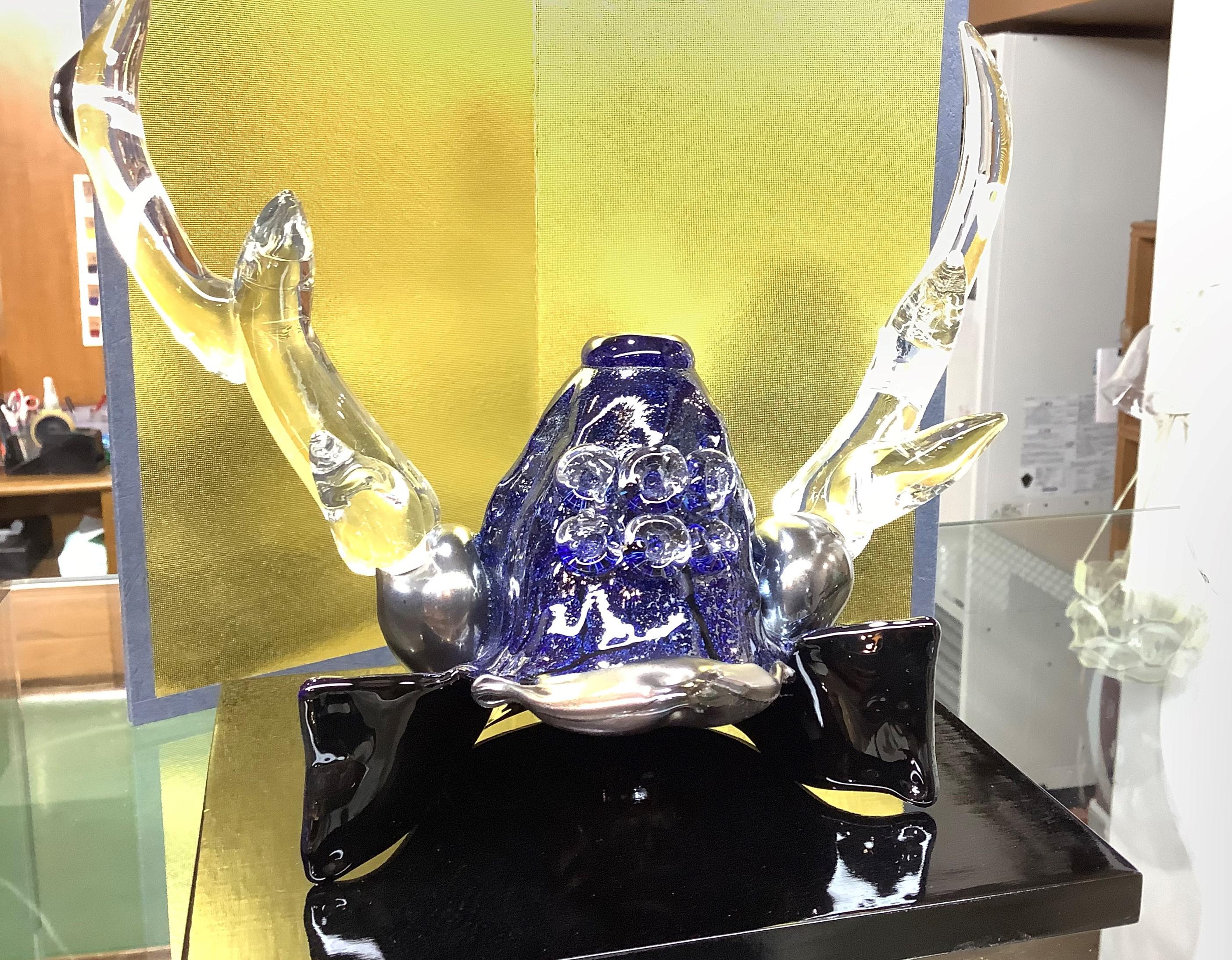 兜　～1点物～　（NO.2）　台座・屏風・化粧箱セット