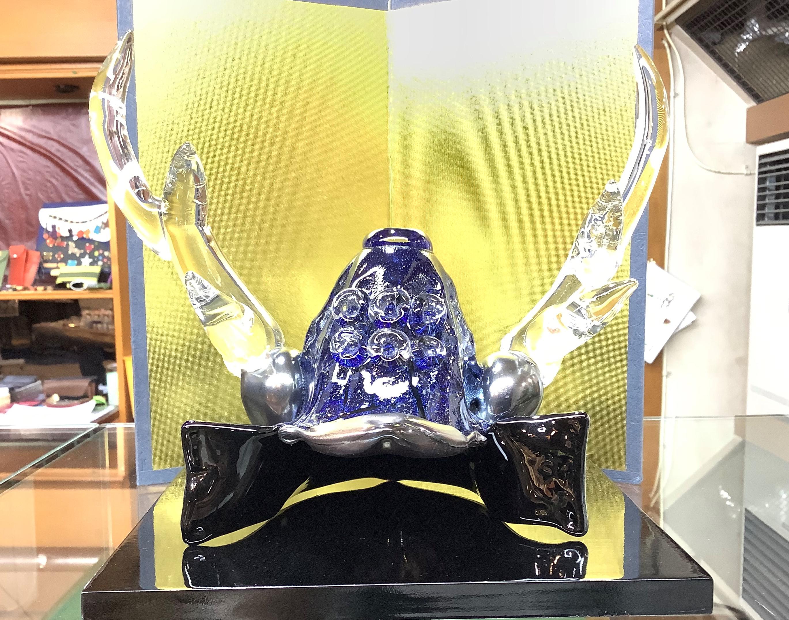 兜　～1点物～　（NO.2）　台座・屏風・化粧箱セット