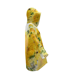 雨季單品【訂做】向日葵與蜜蜂雨衣防水外套 第6張的照片