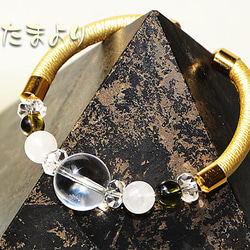 アクアの融合」ブルー系マルチカラーフローライトのペンダントトップ