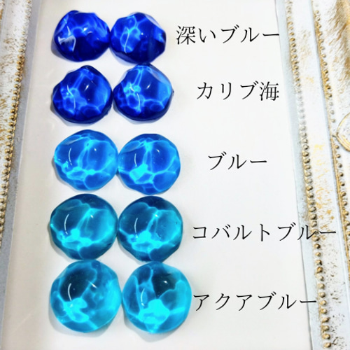 コバルトブルーのネックレス☆再販 / レジン / 海 / 水面
