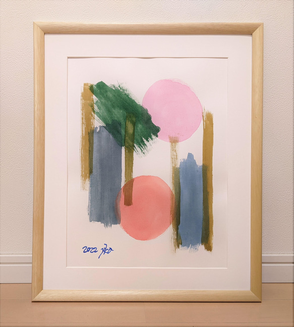 Nさま専用（原画）月の導き【A5サイズ／水彩画／#2667】 皐月 水彩画