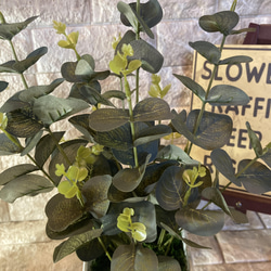 光触媒　人工観葉植物　ウォールグリーン　フェイク　フラワー　オリーブとポポラス 6枚目の画像