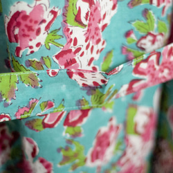 聖誕節禮物 情人節禮物 生日禮物 母親節禮物 木刻印純棉長袖外套 印度純棉長罩衫 blockprint木刻印罩衫-花朵 第13張的照片