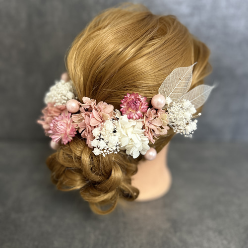 ヘッドドレス 髪飾り ウェディング 卒業式 成人式 可愛い 紫陽花 ヘッドドレス 髪飾り ウェディング 卒業式 成人式 可愛い 紫陽花