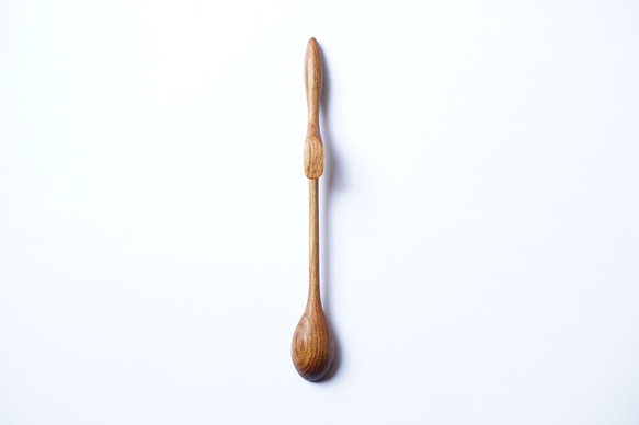 大號木杯攪拌棒（柚木）A032-0 第2張的照片