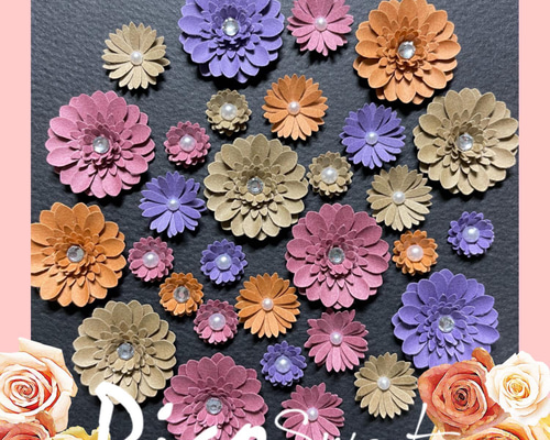 お花ページ Amazon.co.jp: ペーパークラフト お花 10個セット くす玉 花