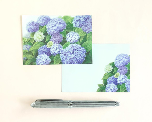 花のメモ「紫陽花（パステル）」30枚 1枚目の画像