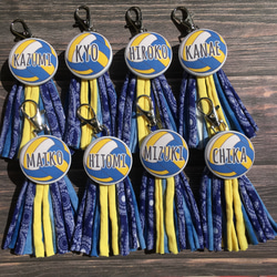 お名前入り ヘアゴム 野球ボール 名入れ 卒団 チーム 卒業 プレゼント