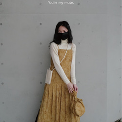 01花刺繡ノットバッグ・オフホワイト|日本の刺繡ノットバッグ（ピュアホワイト/ 4色） 12枚目の画像
