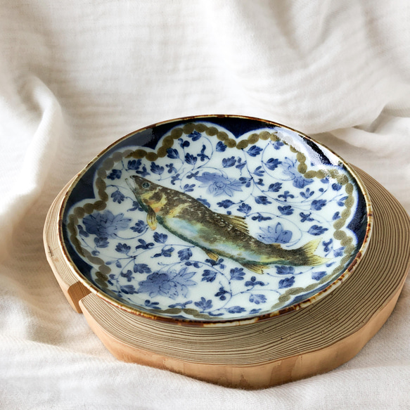 plate　　sweetfish   φ16             ◆新年限定20％off◆ 3枚目の画像