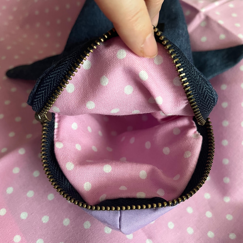 デニム サメ クジラポーチ ペンケース emu 通販 13801720｜Creema