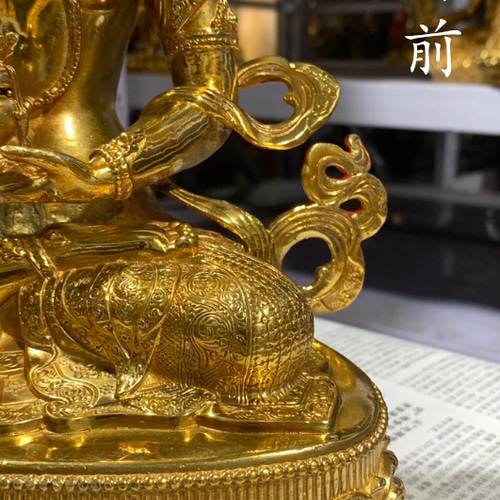 チベット仏教法具 長寿仏菩薩 仏壇仏像 真鍮製 時代美品 ご利益 30cm チベット仏教法具 長寿仏菩薩 仏壇仏像 真鍮製 時代美品 ご利益