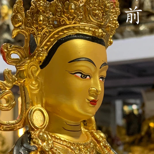 チベット仏教法具 長寿仏菩薩 仏壇仏像 真鍮製 時代美品 ご利益 30cm チベット仏教法具 長寿仏菩薩 仏壇仏像 真鍮製 時代美品 ご利益