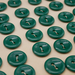 フランスヴィンテージプティプラスチックボタン（グリーン）10個セット 4枚目の画像