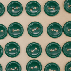 フランスヴィンテージプティプラスチックボタン（グリーン）10個セット 3枚目の画像