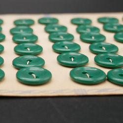 フランスヴィンテージプティプラスチックボタン（グリーン）10個セット 5枚目の画像