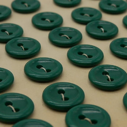 フランスヴィンテージプティプラスチックボタン（グリーン）10個セット 8枚目の画像