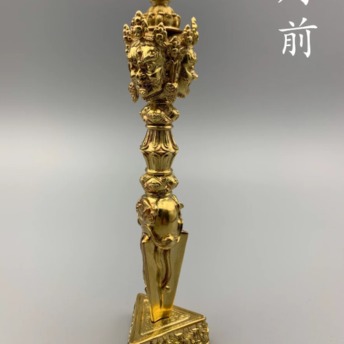 チベット仏教法器 プーバ金鋼撅 真鍮製 vajra 18cm チベット仏教法器 プーバ金鋼撅 真鍮製 vajra 18cm その他アート