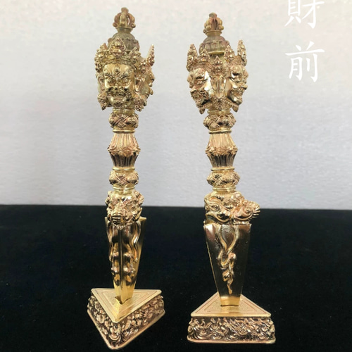 チベット仏教法器 プーバ金鋼撅 真鍮製 vajra 18cm チベット仏教法器 プーバ金鋼撅 真鍮製 vajra 18cm その他アート