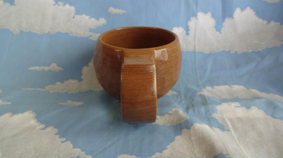 栗の木の一木彫りコーヒーカップ 10枚目の画像