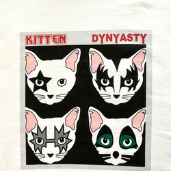 KITTEN DYNYASTY / KISS / 綿Tシャツ 2枚目の画像