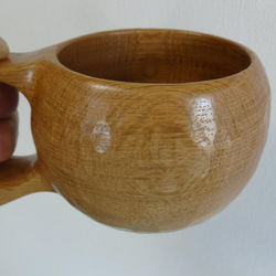 ドングリの楢の一木彫りコーヒーカップ 15枚目の画像
